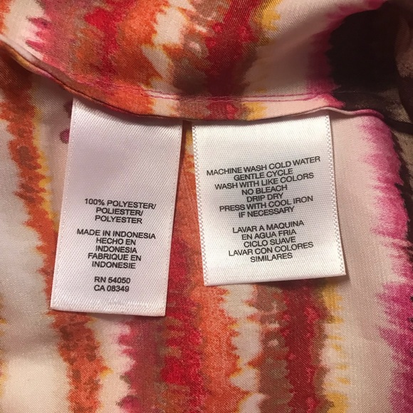 Jones New York Button Up Shirt Women’s Size 3X Multicolor Long Sleeve’s - Picture 6 of 16